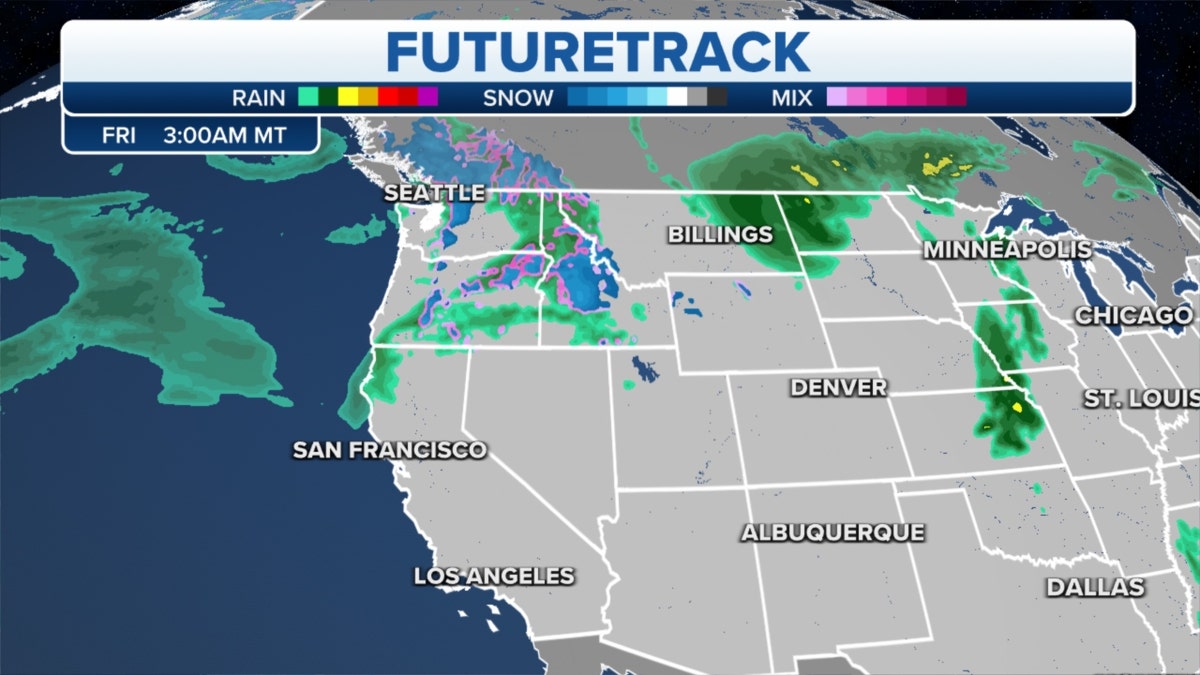 Northwest weather map