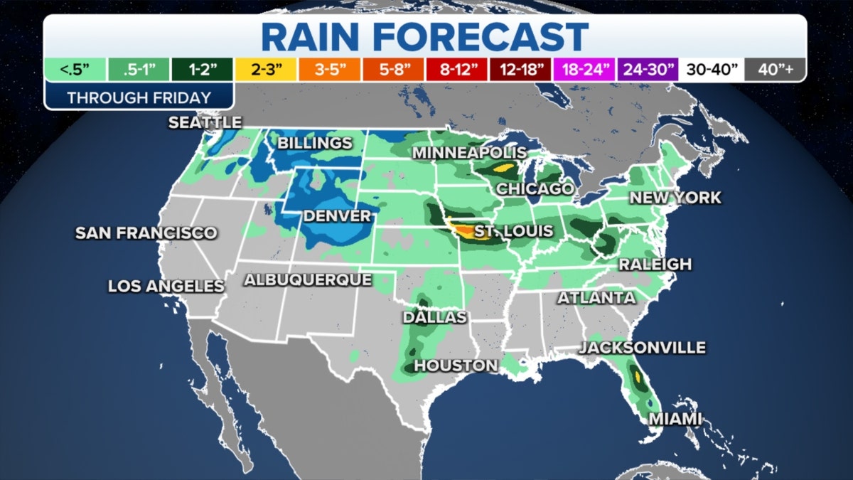 U.S. rain forecast
