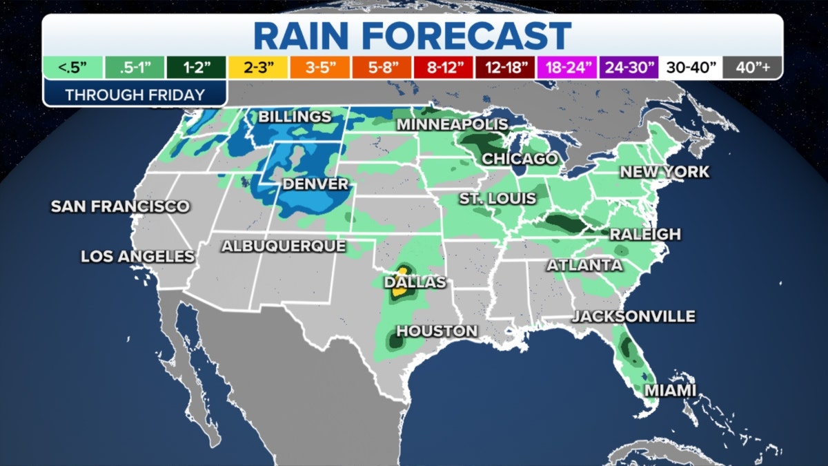 U.S. rain forecast
