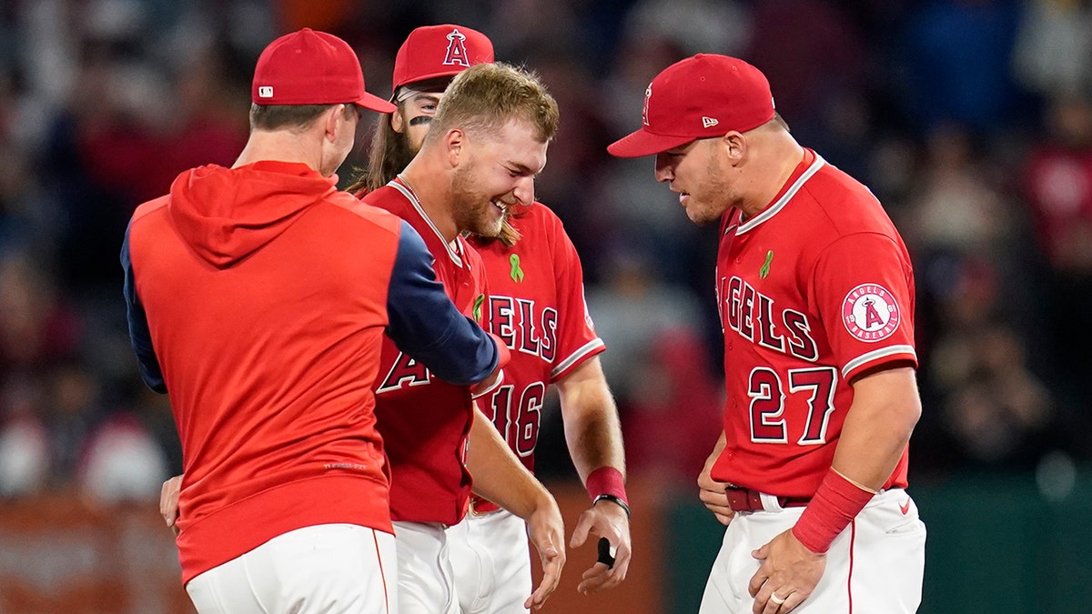 Los Angeles Angels starting pitcher Reid Detmers