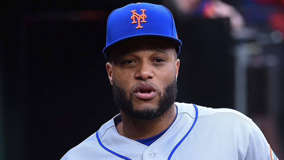 ST LOUIS, MO - APRIL 25: Robinson Cano #24 of the New York Mets looks on against the St. Louis Cardinals at Busch Stadium on April 25, 2022 in St Louis, Missouri.