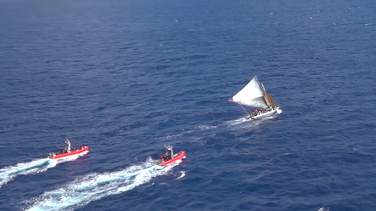 Two Coast Guard cutters stopped a Haitian boat Monday attempting to make it to the U.S.?