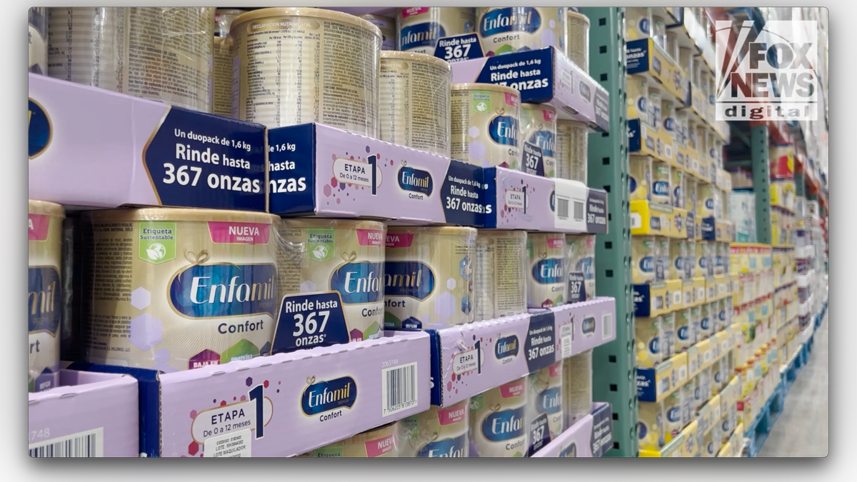 Baby formula stocked in Mexico