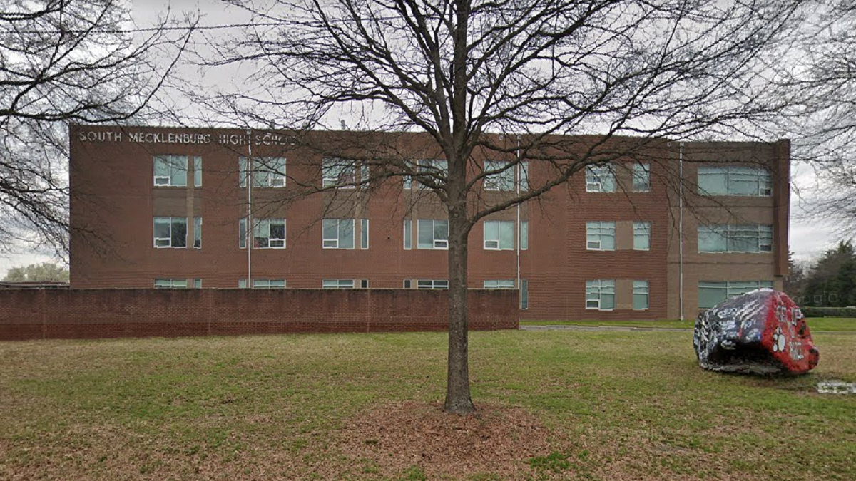The bus involved in the crash was assigned to South Mecklenburg High School, the district says.