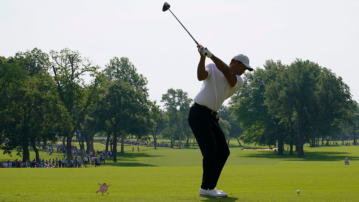 Tiger Woods at the PGA Championship 2022