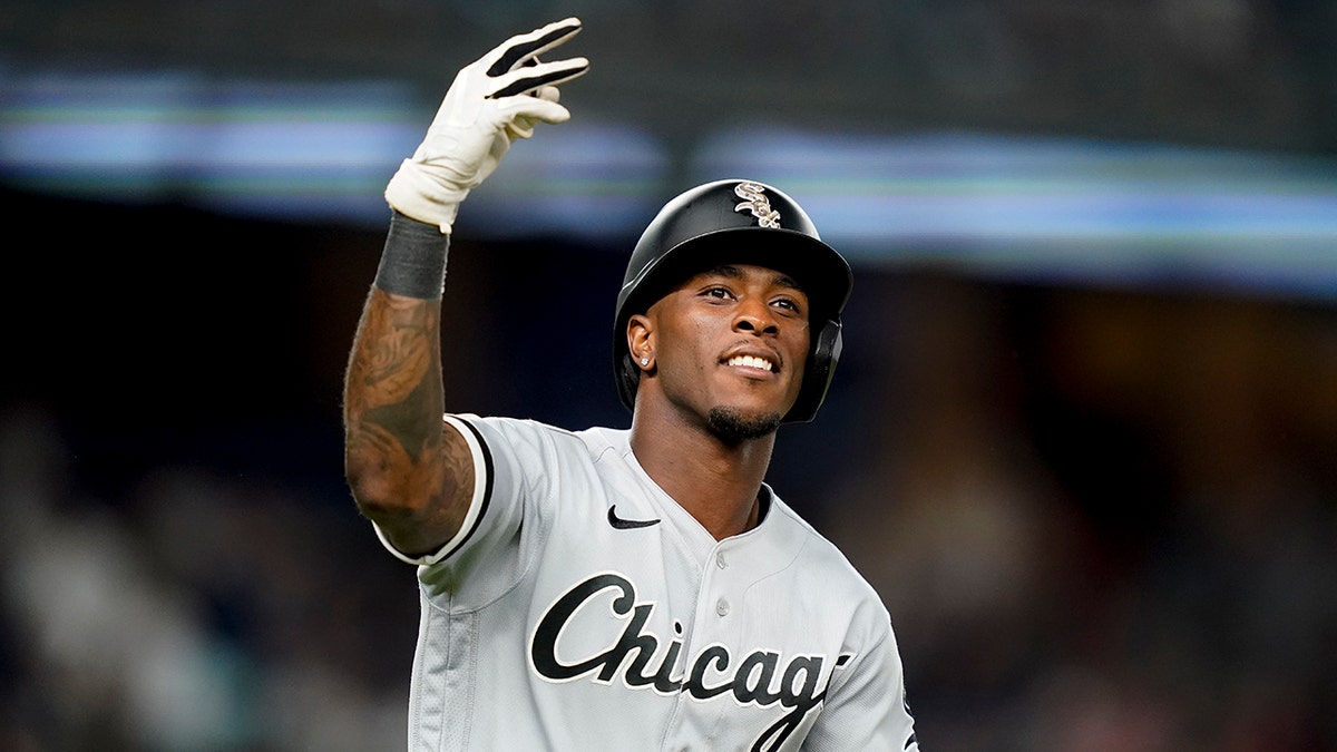 White Sox's Tim Anderson celebrates