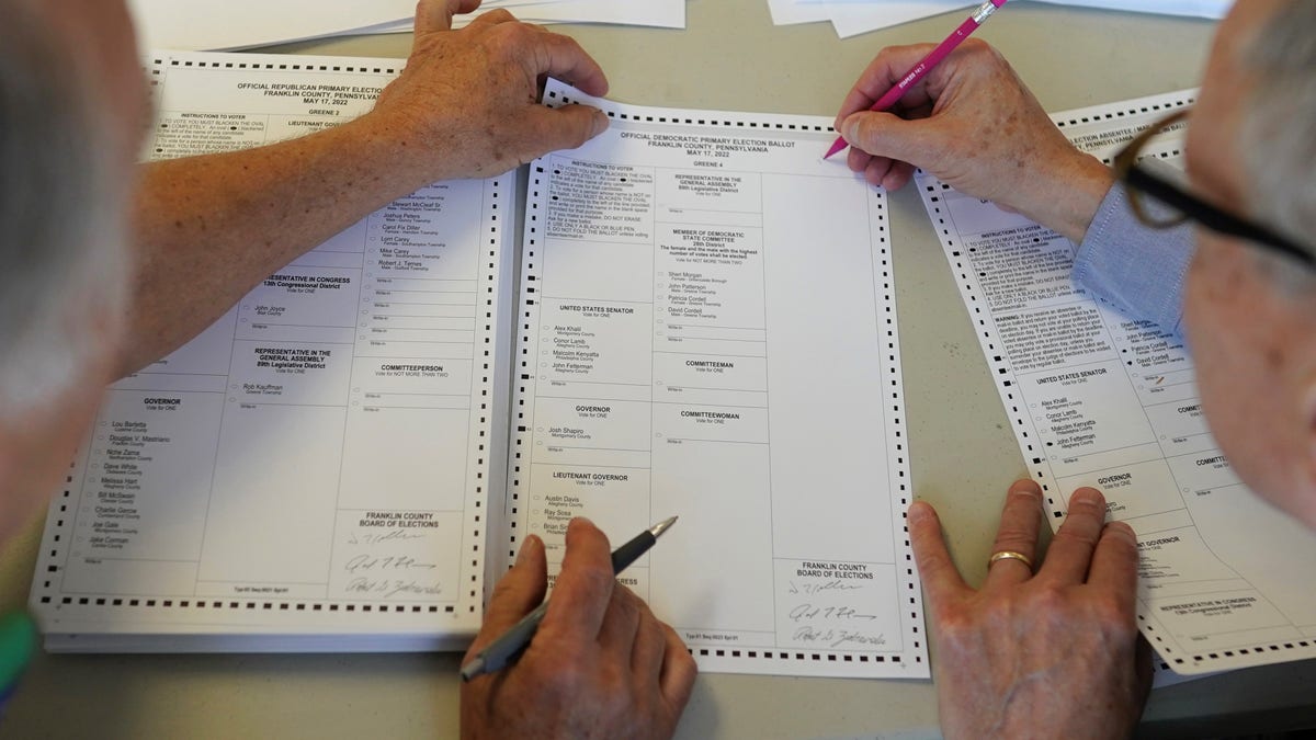 Vote counting in Pennsylvania primary