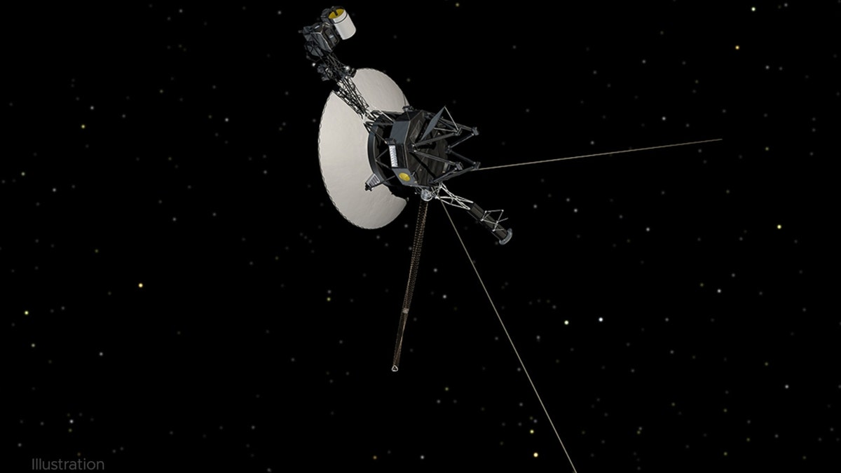 Güneş sistemimizi keşfeden NASA'nın Voyager 1 uzay aracının bir çizimi