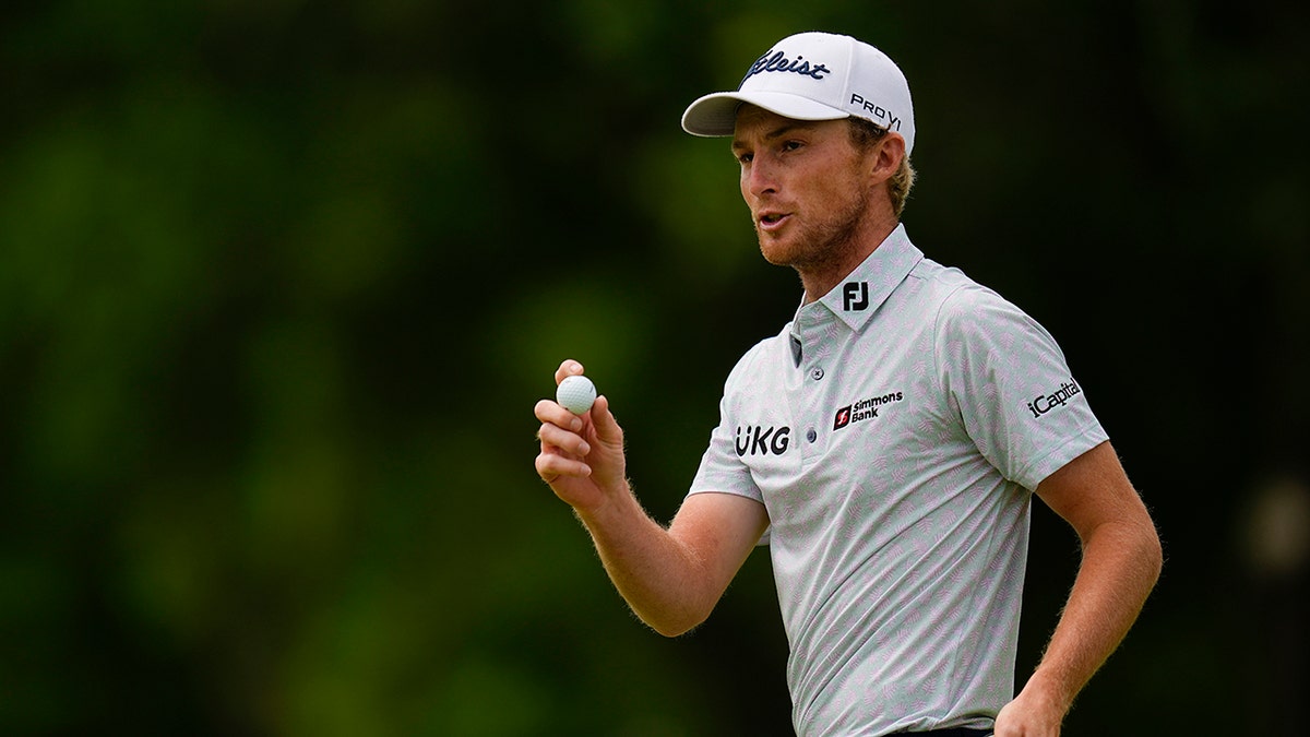 Will Zalatoris at 8th hole at PGA Championship