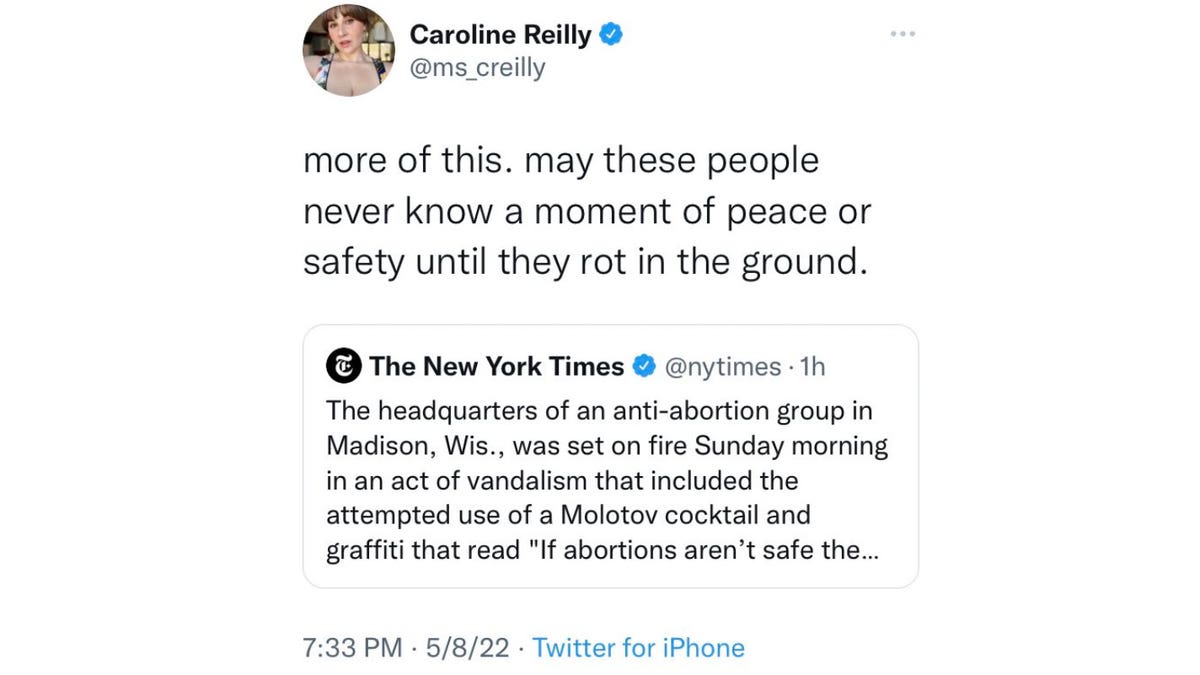 Caroline Reilly Tweet
