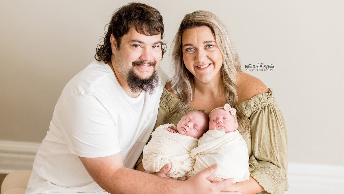 Dalton and Cierra Vos of Kentucky and their twins 