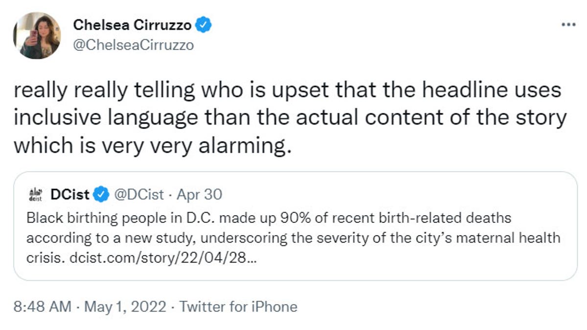 Chelsea Cirruzzo Tweet