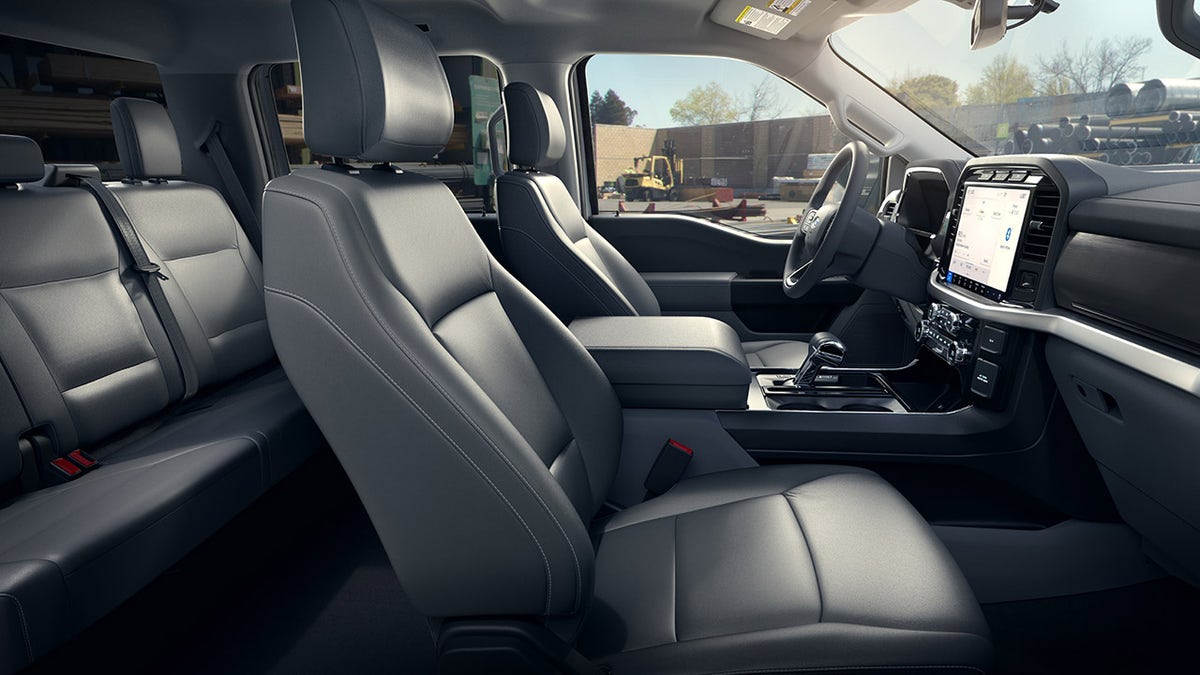2022 Ford F-150 Lightning Pro features a commercial-grade vinyl interior.