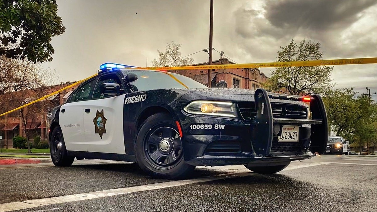 A Fresno Police Department vehicle.
