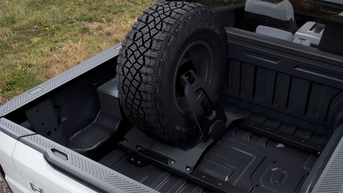 GMC Hummer EV spare tire rack