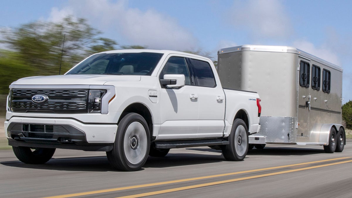 The F-150 Lightning has a maximum towing capacity of 10,000 pounds.