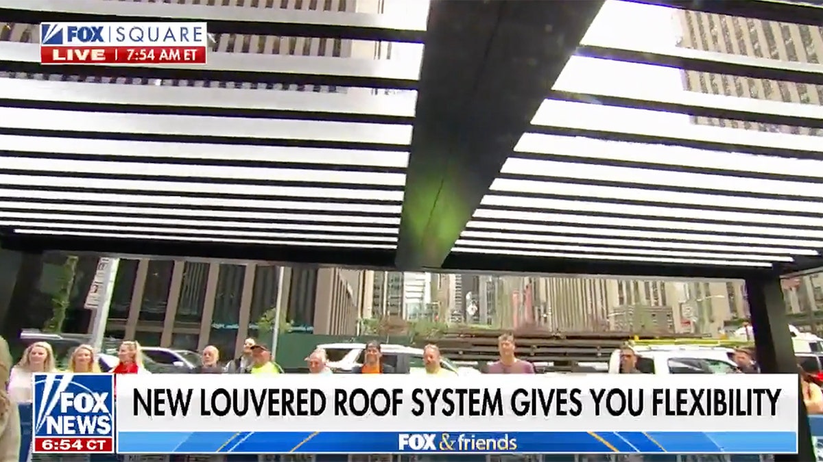 Louvered roof system