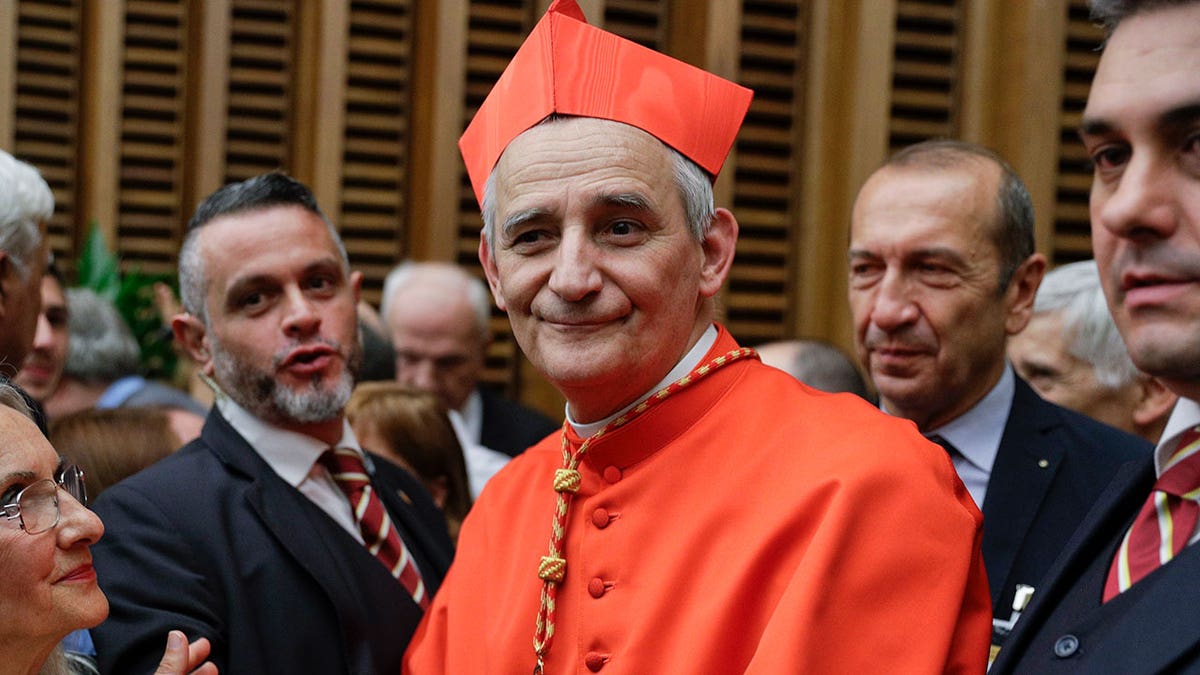 Cardinal Matteo Zuppi at the Vatican.