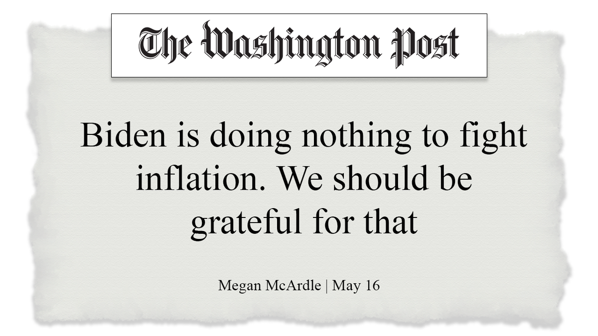 Wapo column discusses inflation