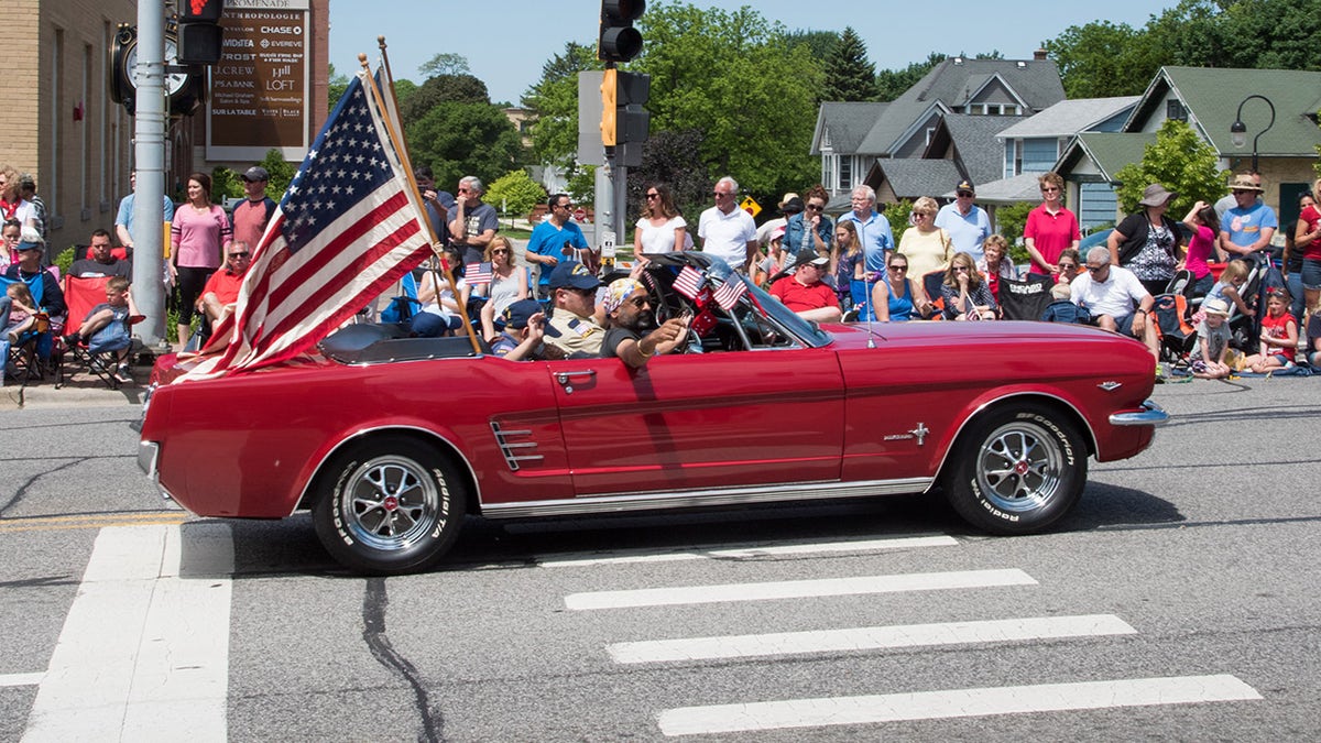 Red Ford Mustang