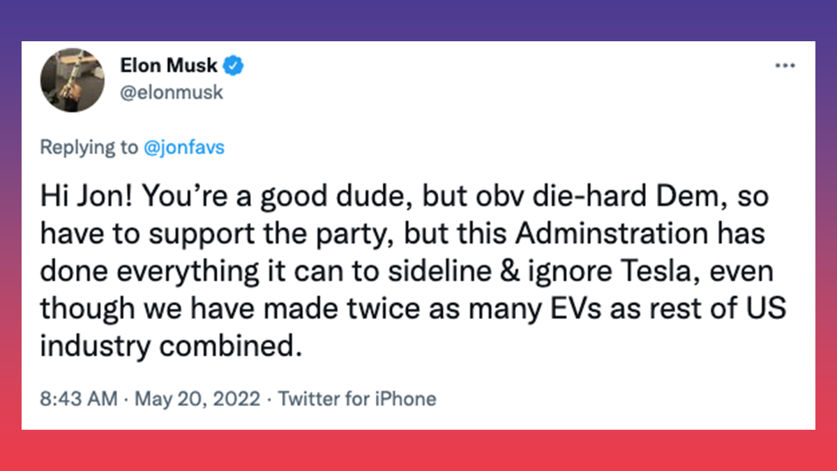 Musk Favreau Tesla Disagreement