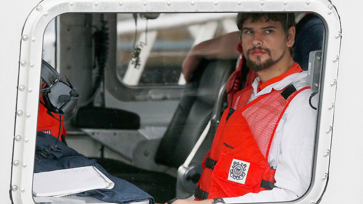 Nathan Carman arrives at US Coast Guard Station.