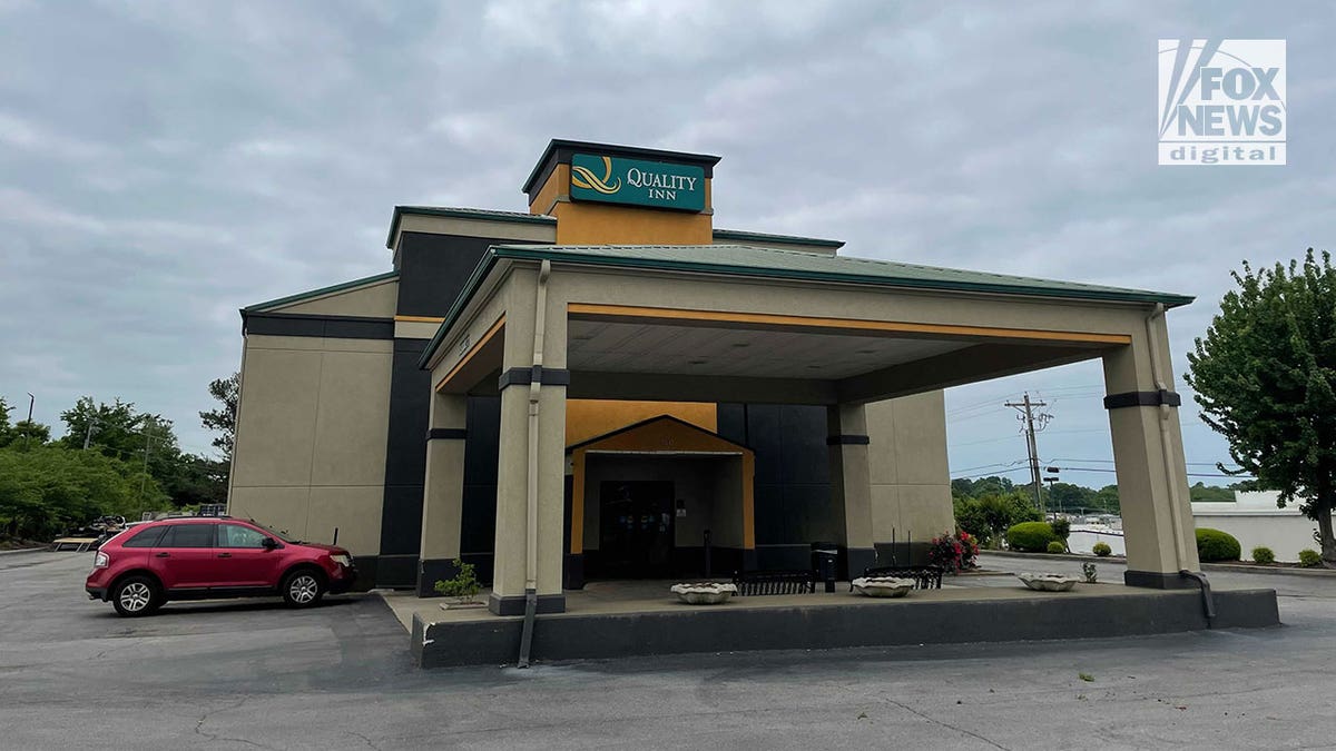 Quality Inn in Florence, Alabama, where corrections officer Vicky White stayed before escape. May 9, 2022. 