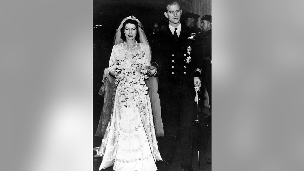 Queen Elizabeth and Prince Philip's wedding