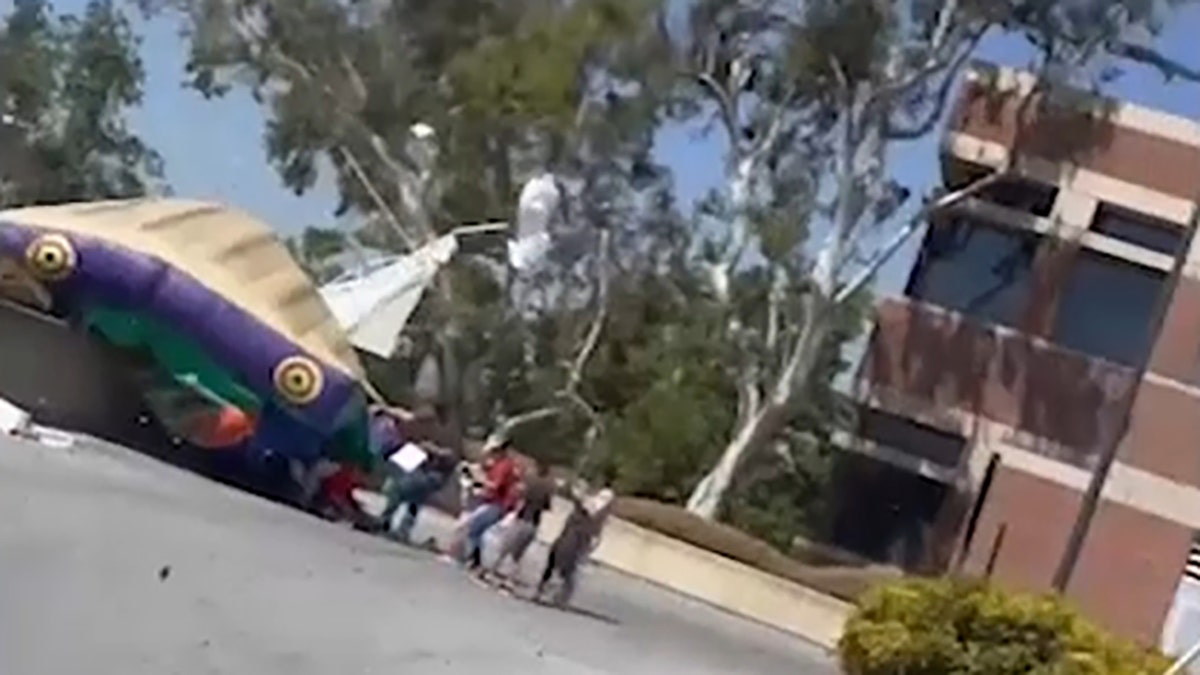 Rancho Cucamonga police bounce house