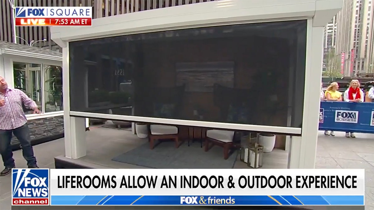 Liferoom with remote controlled screens