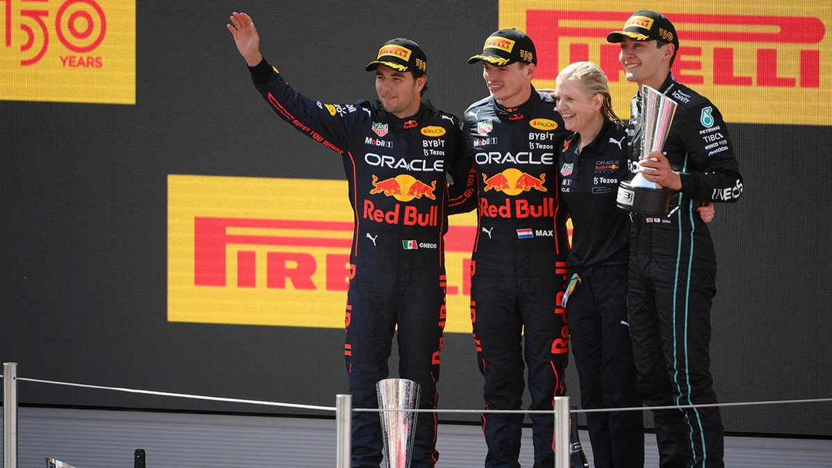 Spanish Grand Prix podium