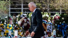 Bidens pay respects in Uvalde after mass school shooting