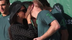 Meghan Markle and husband Prince Harry share rare public kiss after polo match in Santa Barbara