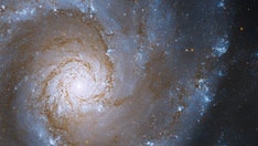 NASA Hubble Space Telescope captures a stunning spiral galaxy