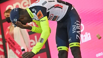 Eritrean cyclist Biniam Girmay suffers freak eye injury while celebrating historic victory