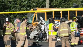15 North Carolina students sent to hospital after school bus collides head-on with dump truck