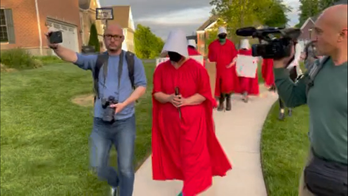 Handmaid protester says Justice Barrett, mom of 5 biological kids, doesn't know about full-term pregnancy