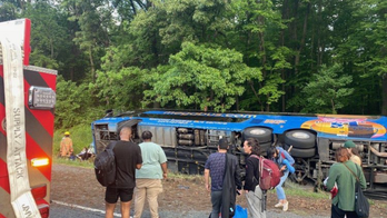 Maryland Megabus rollover leaves 15 people hospitalized