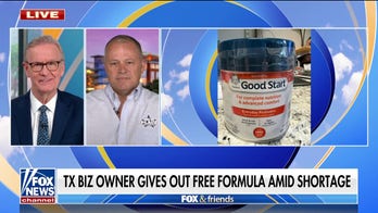 Texas restaurant owner gives away baby formula, says moms and dads 'scared' by shortages