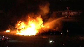 Massive debris fire in Phoenix forces highway closures