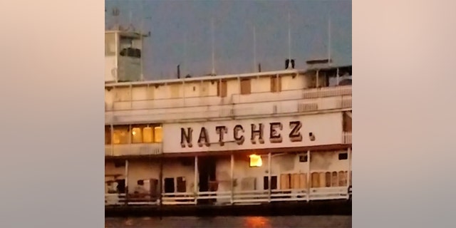 The Natchez on fire. Photo credit Judy Brannigan
