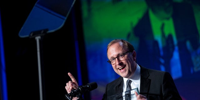 Jonathan Karl, chief Washington correspondent for ABC News, speaks during the annual White House Correspondents Association Dinner in Washington, U.S., April 30, 2022.