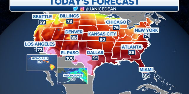 The national forecast for Monday, May 16.