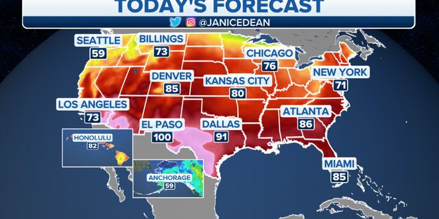 The national forecast for Monday, May 16.