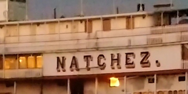 The Natchez on fire. Photo credit Judy Brannigan