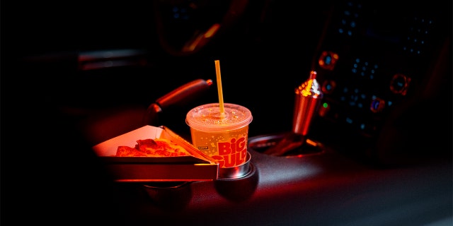 The Model 711's shifter handle was replaced with a Slurpee-shaped one.