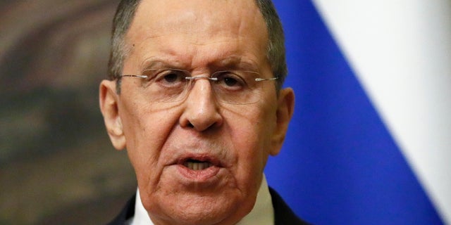 Russian Foreign Minister Sergey Lavrov attends a joint news conference with Eritrea Foreign Minister Osman Saleh Mohammed following their talks in Moscow, Russia on April 27. On Monday, Israel lashed out at Russia over "unforgivable" comments made in an interview with an Italian news channel by Lavrov about Nazism and antisemitism — including claims that Adolf Hitler was Jewish. Israel, which summoned the Russian ambassador in response, said the remarks blamed Jews for their own murder in the Holocaust.