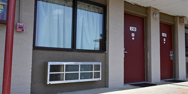 房间 150 of the Motel 41 is where fugitives Casey White and Vicky White reportedly staying in Evansville, 印第安, 星期二, 可能 10, 2022.