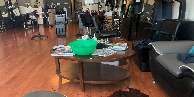 This photo shows the interior of Hair World Salon in Dallas on Thursday, May 12, 2022. (AP Photo/Jamie Stengle)