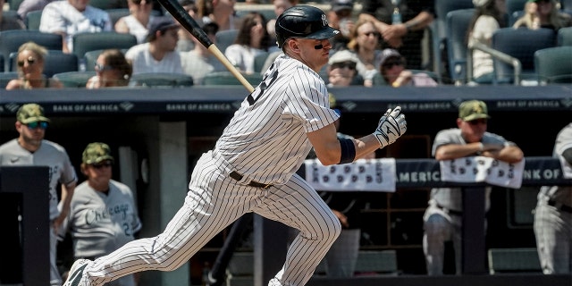 New York Yankees third baseman Josh Donaldson during the third inning of a game against the Chicago White Sox Saturday, May 21, 2022, in New York. 